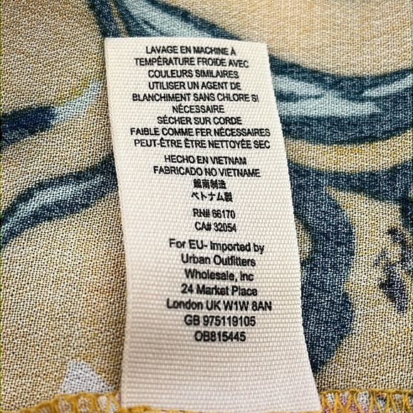 Free People Bella Golden Yellow Floral Printed Tunic - Picture 12 of 13